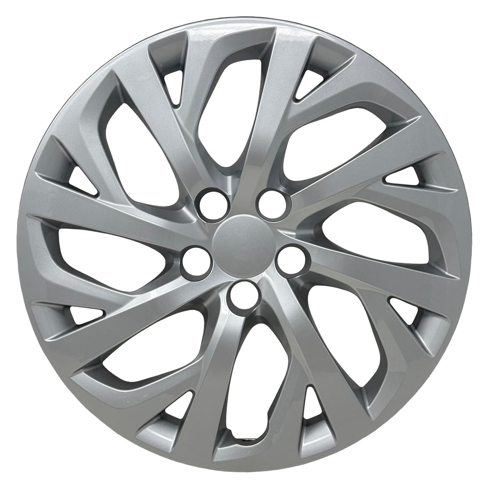 HubStar front view hubcap showing silver finish and OEM look benefit