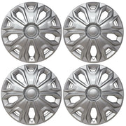 HubStar hubcap front view showing silver OEM-style finish and restored look