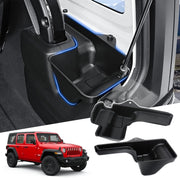 Huidnnas front view of both black trays showing fit and neat appearance benefit