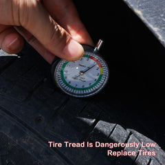 HULZELOE gauge held in hand showing pocket-sized convenience