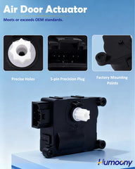 Humoony actuator rear connector visible for easy wiring match