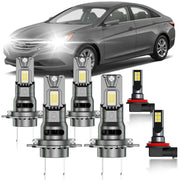 HUOKEDS front packaging showing full Sonata bulb kit and easy install benefit
