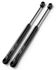 HUOPO 14-inch gas struts front view showing both struts and fitment benefits