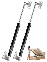 HUOPO front view of packaged 20-inch gas struts showing kit components and benefits