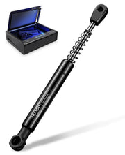 HUOPO gas strut front view showing 7.5-inch shock and connectors for quick replacement