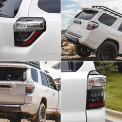 Huray tail light lens close-up showing high-transmittance material and clear light output