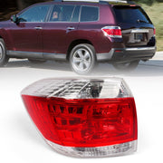 Huray left tail light front assembly showing clear red lens and restored appearance