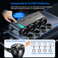 HURMAI side panel with individual socket switches for convenient device control