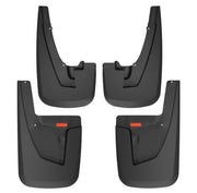 Husky Liners front mud guard front view showing precise fit and protection