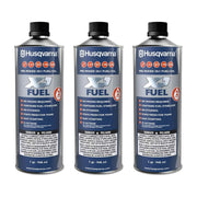 Husqvarna front label showing product benefits and clear instructions