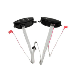 HUSUKU wiring harness and terminals laid out demonstrating easy plug-and-play installation