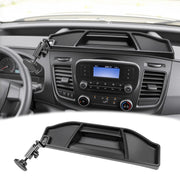 HUYINPJ front view of dashboard phone holder shows organized console benefit