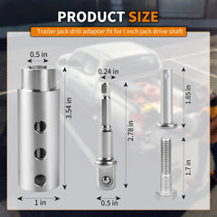 HVJ close-up of 1/2-inch socket adapter detail highlighting secure drill fit benefit