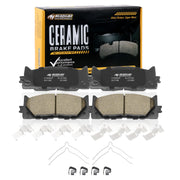 HYFTJYZ front brake pads packaging showing contents and brand benefit