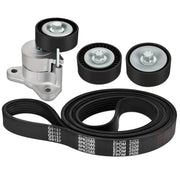 HYR front packaging showing complete serpentine belt kit and compatibility labels for quick verification