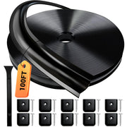 HZE 100ft roll front view showing compact packaging and long weatherstrip benefit