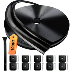 HZE 100ft roll front view showing compact packaging and long weatherstrip benefit