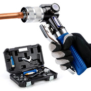 IBOSAD swager front view showing compact aluminum body and pump for portability