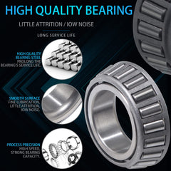 iBroPrat dust caps and spindle nuts grouped for easy replacement