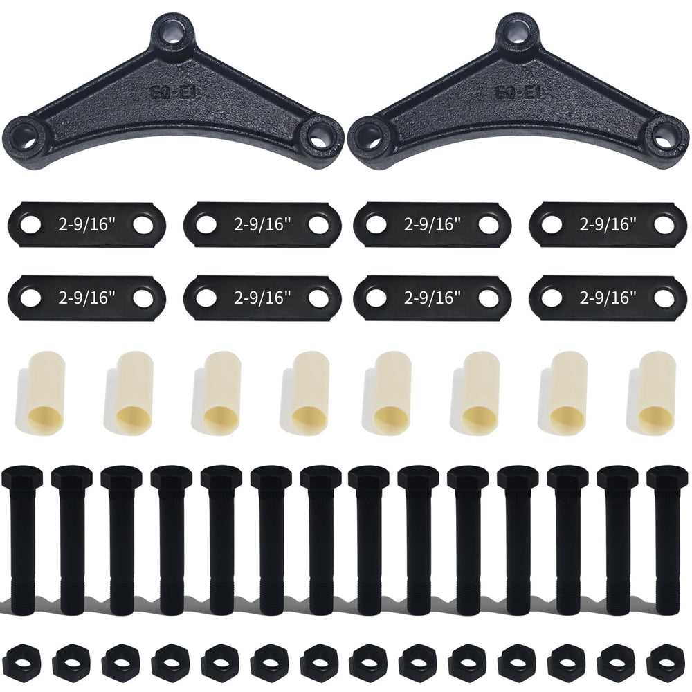 iBroPrat front packaging showing full trailer shackle kit and organized components for fast repairs