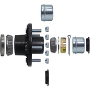 iBroPrat hub front view showing five-bolt pattern and corrosion-resistant finish for durability