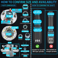 iBroPrat lug nuts and washers detail demonstrating included hardware for fast replacement