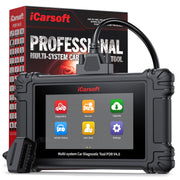 iCarsoft POR V4.0 front display showing diagnostics results, clear readable interface benefit