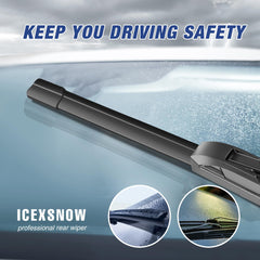 icexsnow metal base detail showing high-carbon steel for consistent glass contact