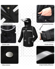 iCreek transparent brim detail giving clear vision in rain