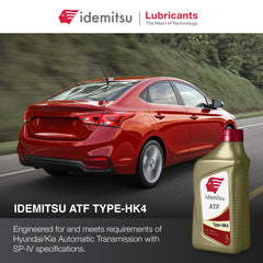 Idemitsu pouring action into funnel showing easy refills and clean transfer