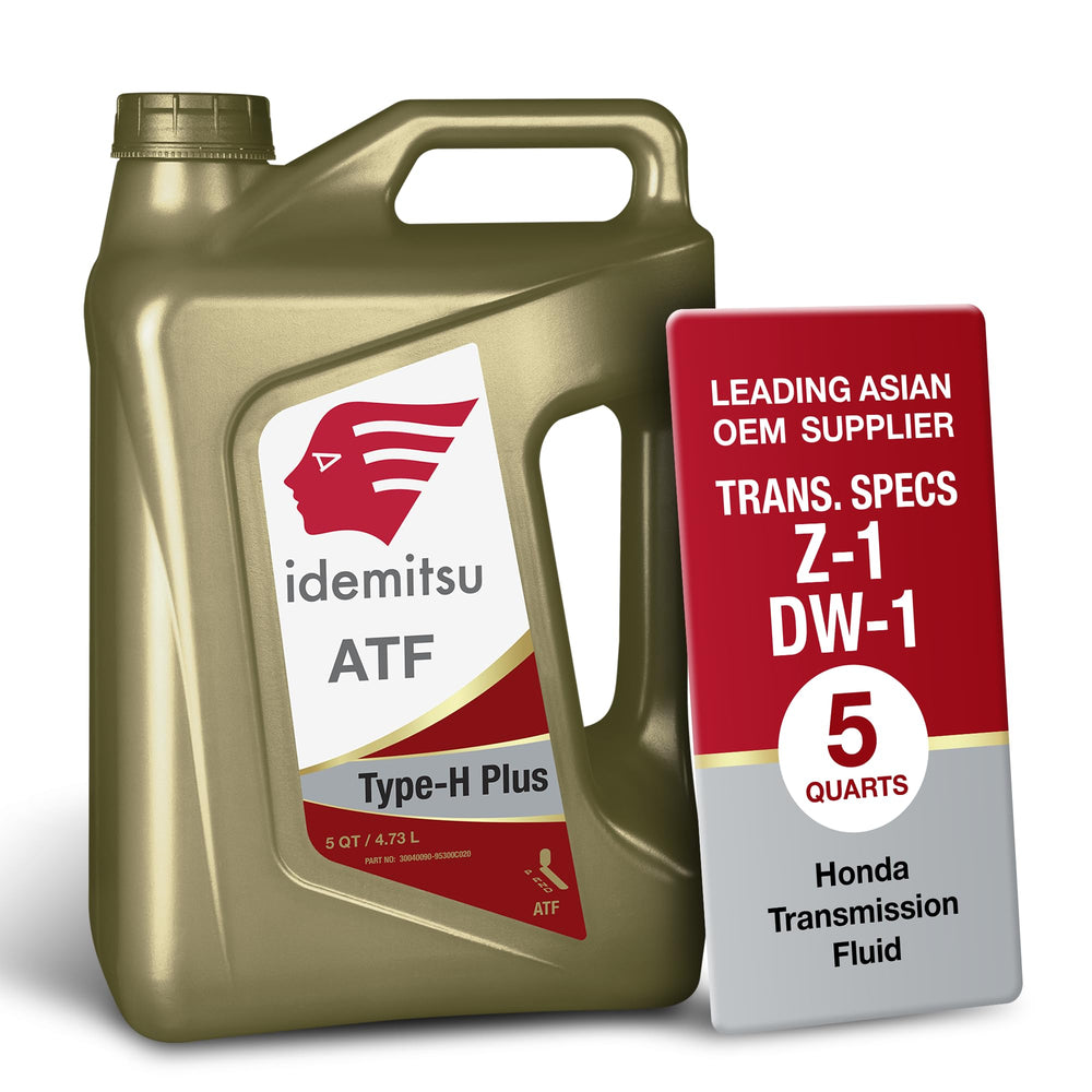 Idemitsu ATF Type H-Plus front label showing product and 5 quart size for correct fit