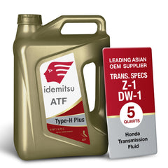 Idemitsu ATF Type H-Plus front label showing product and 5 quart size for correct fit