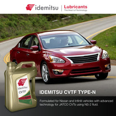 Idemitsu CVT Type N close-up label showing specs for confident purchase