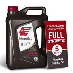 Idemitsu front packaging 5-quart jug showing product and convenience