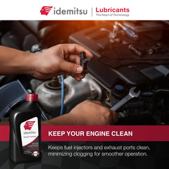 Idemitsu oil drop texture closeup showing lubricity and protective benefit
