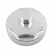 iFJF front view of aluminum fuel filter cap showing fit and durable finish