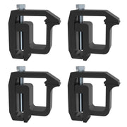 iFJF black clamp front view showing secure fit and neat appearance