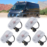 IFYKIM front view of five cab roof marker lights showing uniform fit and visibility
