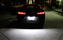 iJDMTOY mounted on Malibu rear bumper improving nighttime readability benefit