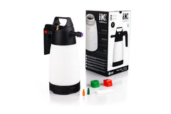 IK FOAM Pro 2+ front view showing tank and spray wand for professional foam coverage