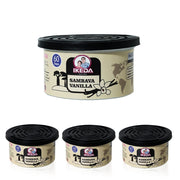 Ikeda Scents front packaging showing four Sambave Vanilla jars and value pack benefit