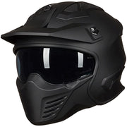 ILM 726X front view in matte black showing aerodynamic shape and DOT protection