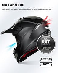 ILM side visor detail with adjustable sun shield for glare control