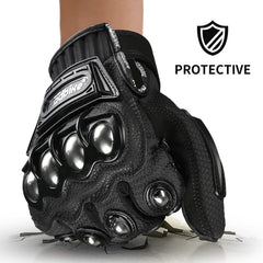 ILM close-up of steel knuckle plate highlighting impact-resistant alloy protection and durability