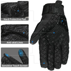 ILM detailed palm texture with 3D non-slip lines providing superior grip on handlebars