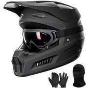 ILM MT601Y front profile showing full-face protection and clear visibility benefit