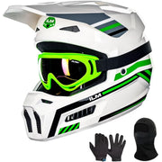 ILM front-view helmet showing durable shell and clear protection benefits