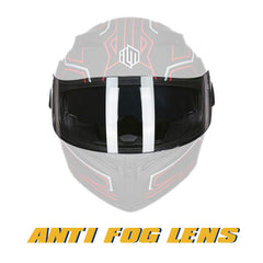 ILM visor close-up of anti-fog coating for longer clear vision