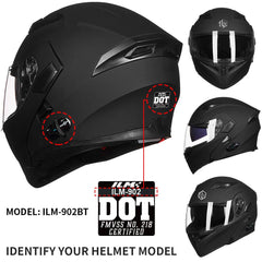 ILM visor mounted on helmet demonstrating quick-install benefit