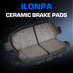 ILONPA pad friction surface close-up highlighting quiet braking performance